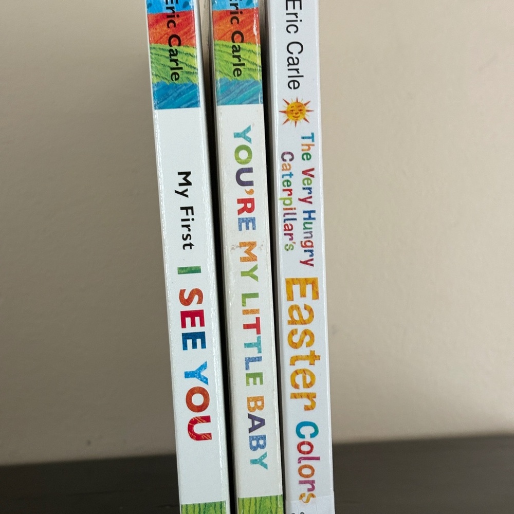 Eric Carle set of 3 hardcover books; I See You, Easter Colors, etc.